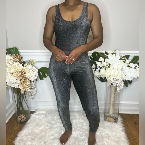 Silver metallic jumpsuit - Picture 1 of 5